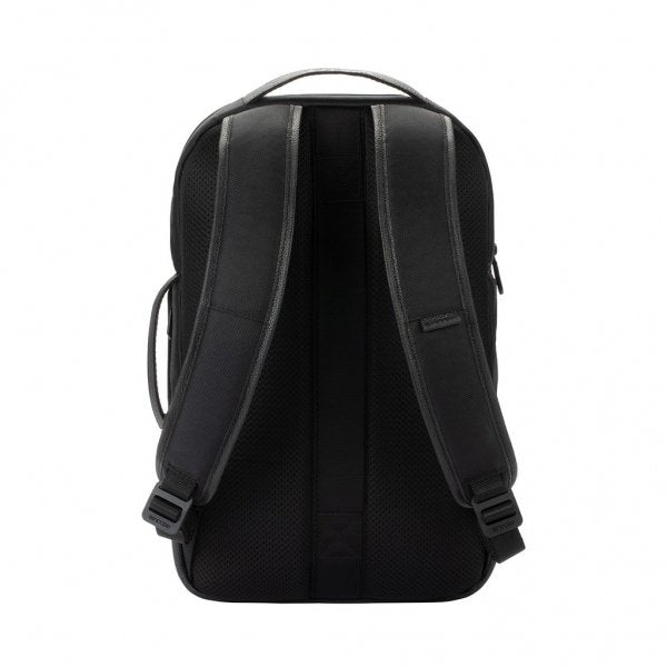 Twill & Leather Backpack -Black-(STORE LIMITED)