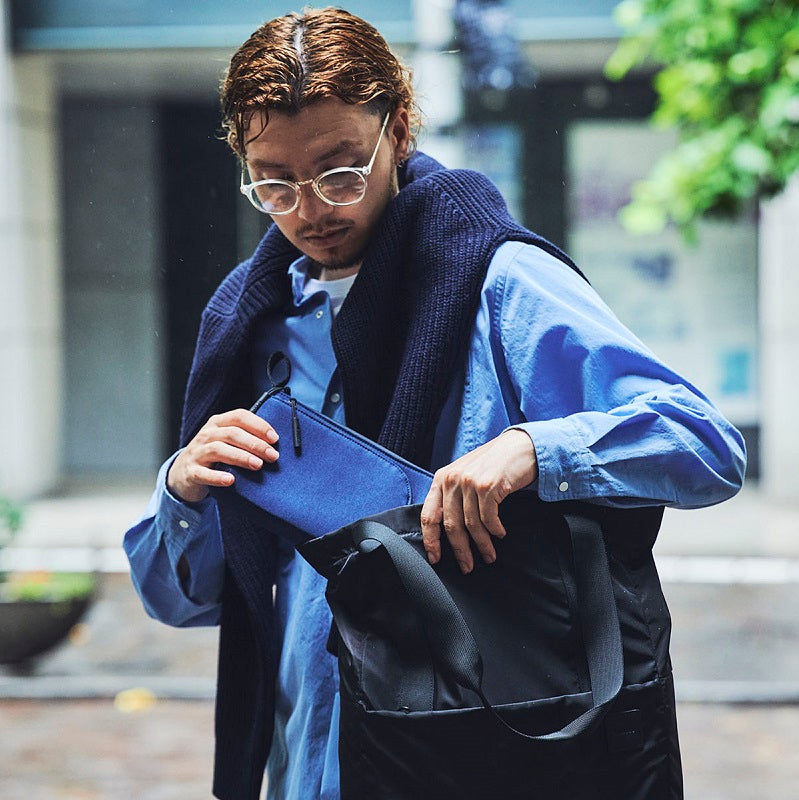 Facet Accessory Organizer in Recycled Twill -Navy-