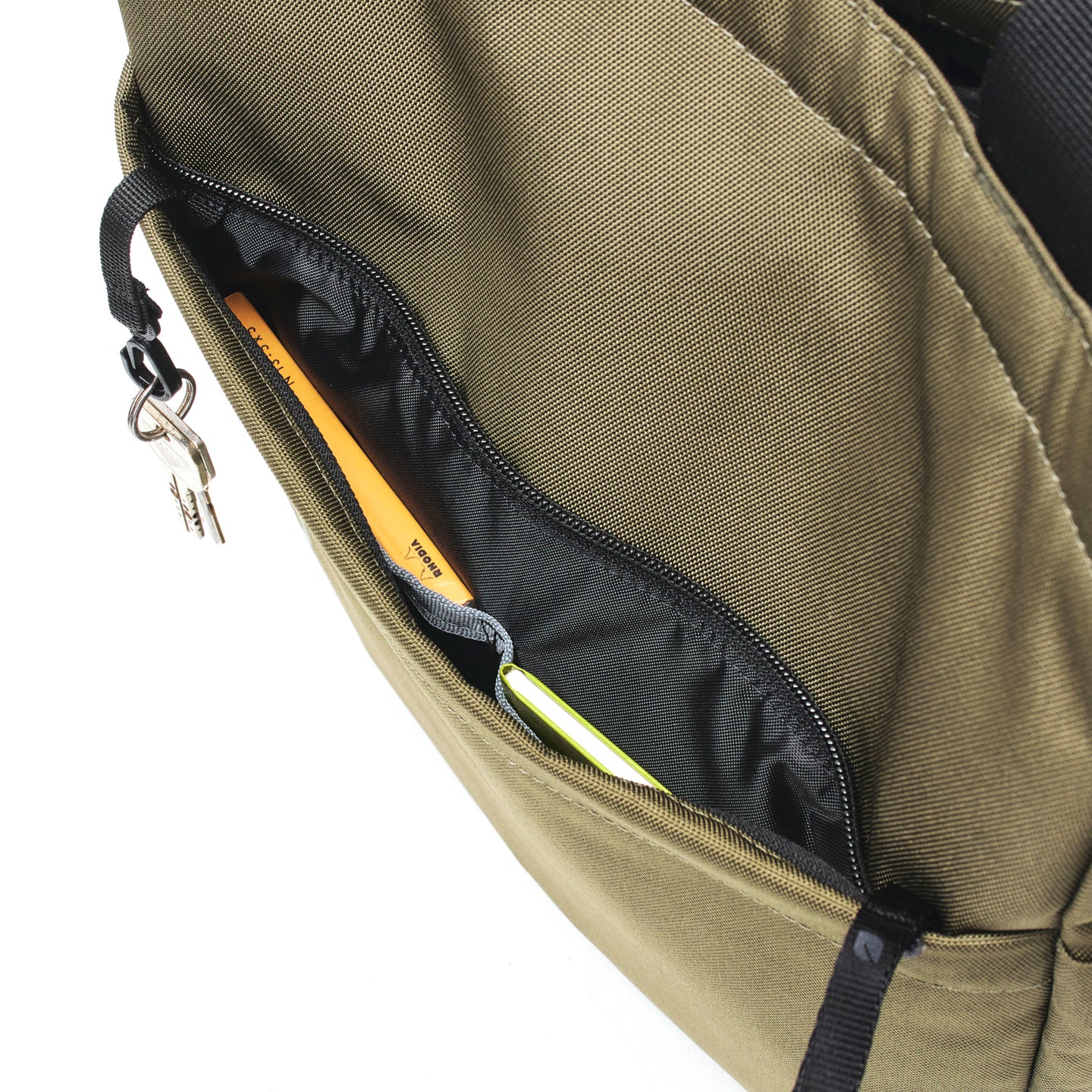 Grid 2-Way Tote Bag 15L -Olive-