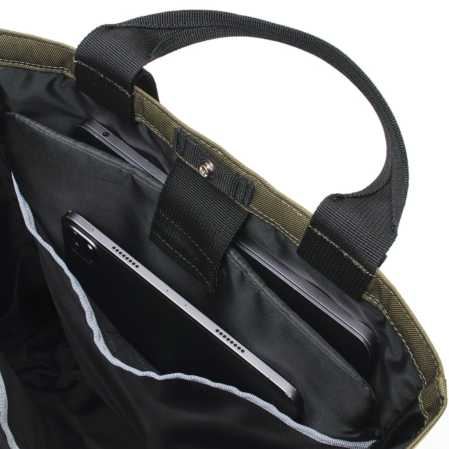 Grid 2-Way Tote Bag 15L -Olive-