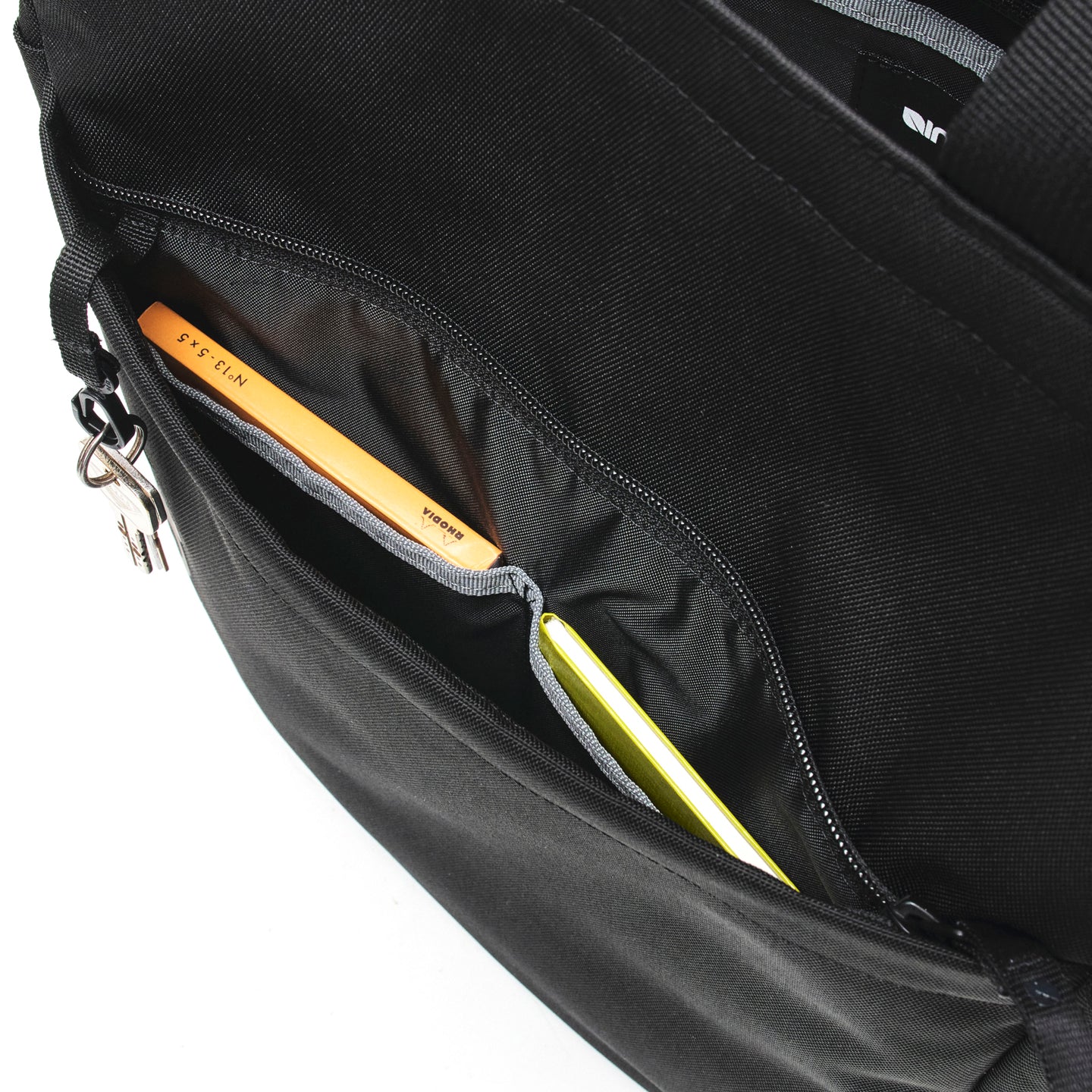 Grid 2-Way Tote Bag 15L -Black-