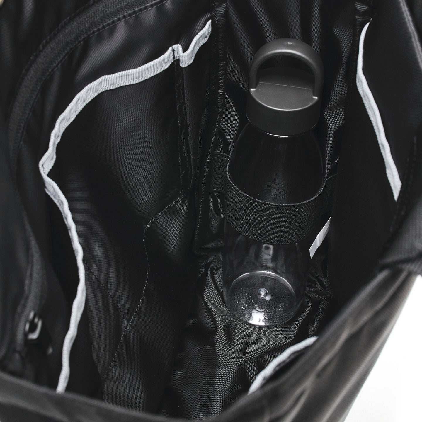 Grid 2-Way Tote Bag 15L -Black-