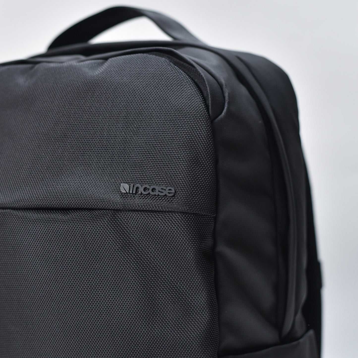 City Compact Backpack With 1,680D -Black-