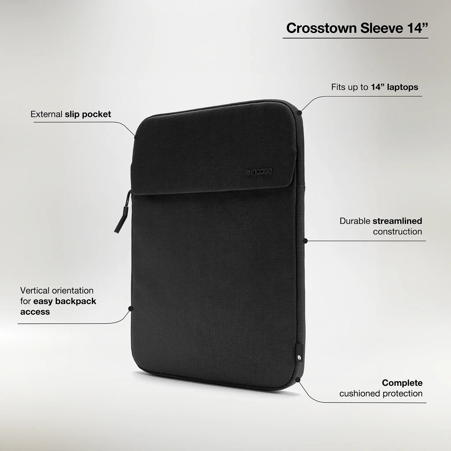 Crosstown Sleeve for 14” - Black -