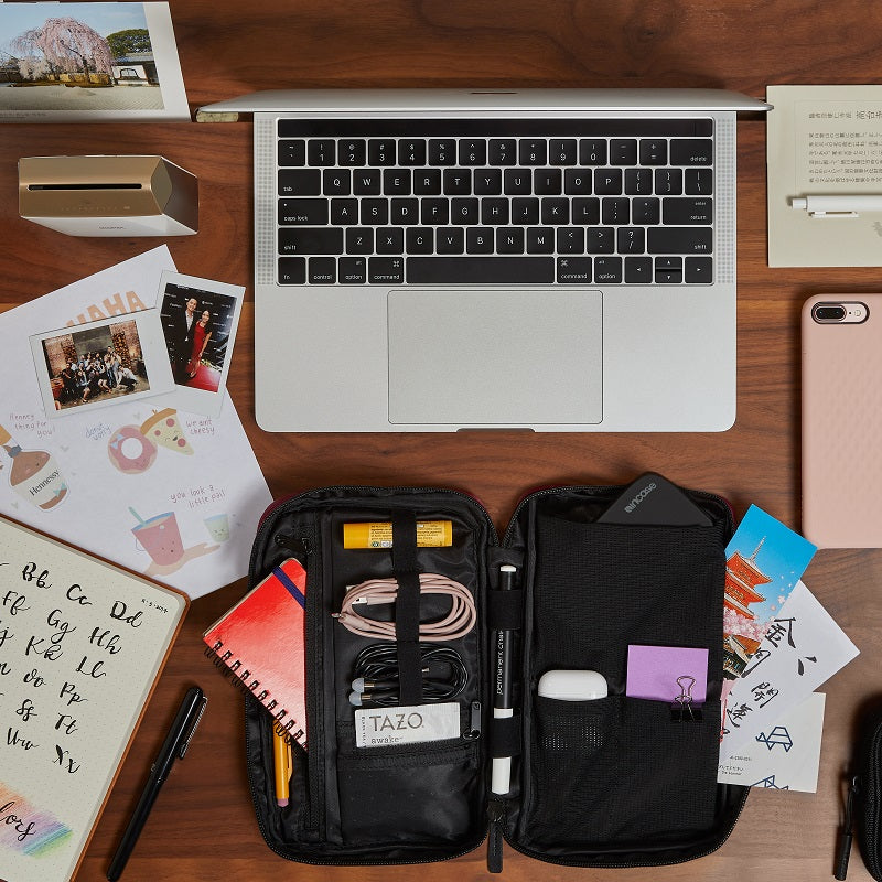 ナイロンガジェットポーチ(Nylon Accessory Organizer) - 黒