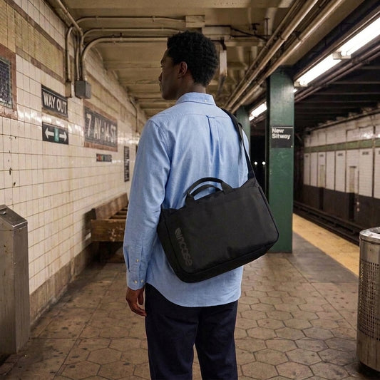 Grid Shoulder Bag 15L -Black-