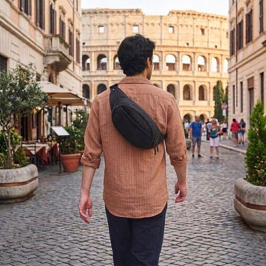 Grid Waist Bag 3.5L -Black-