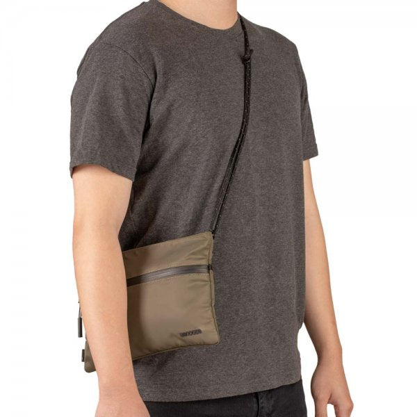 Shoulder Pouch With Flight Nylon  -Olive-