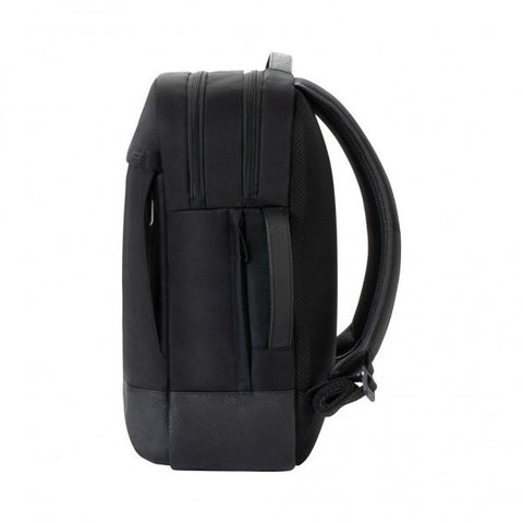ツイル＆レザーバックパック(Twill & Leather Backpack) -黒(ブラック 