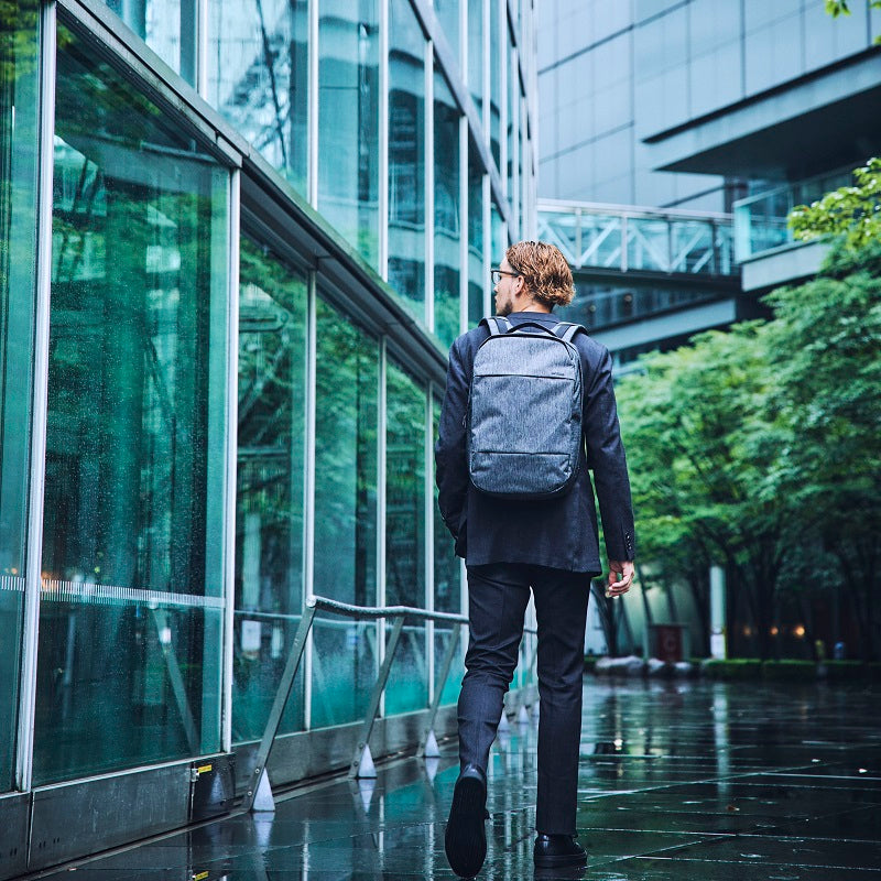 City Compact Backpack -Heather Black-