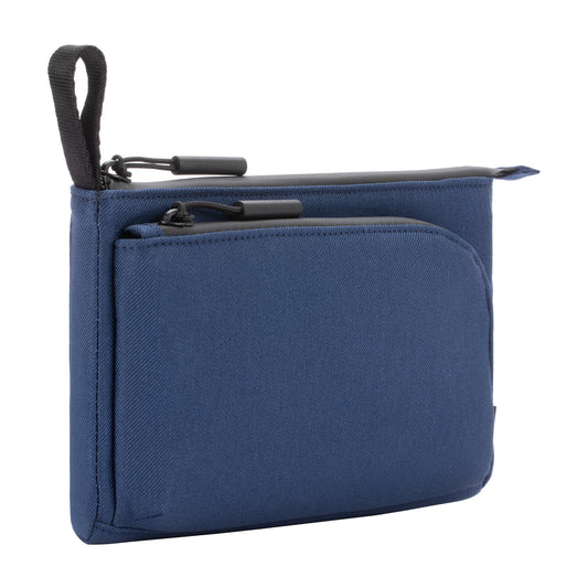 Facet Accessory Organizer in Recycled Twill  -Navy-